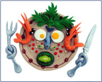 piatto con vari alimenti