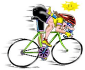 ciclista in bicicletta