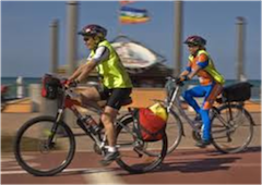 turisti in bicicletta