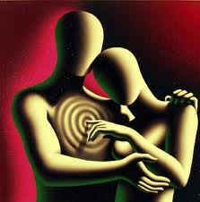 uommo e donna manichini abbracciati